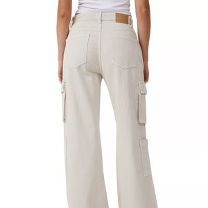 cotton on cargo wide leg COLOR: SOFT TAUPE